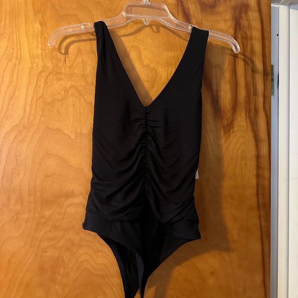 Black Kids One Piece Swimsuit